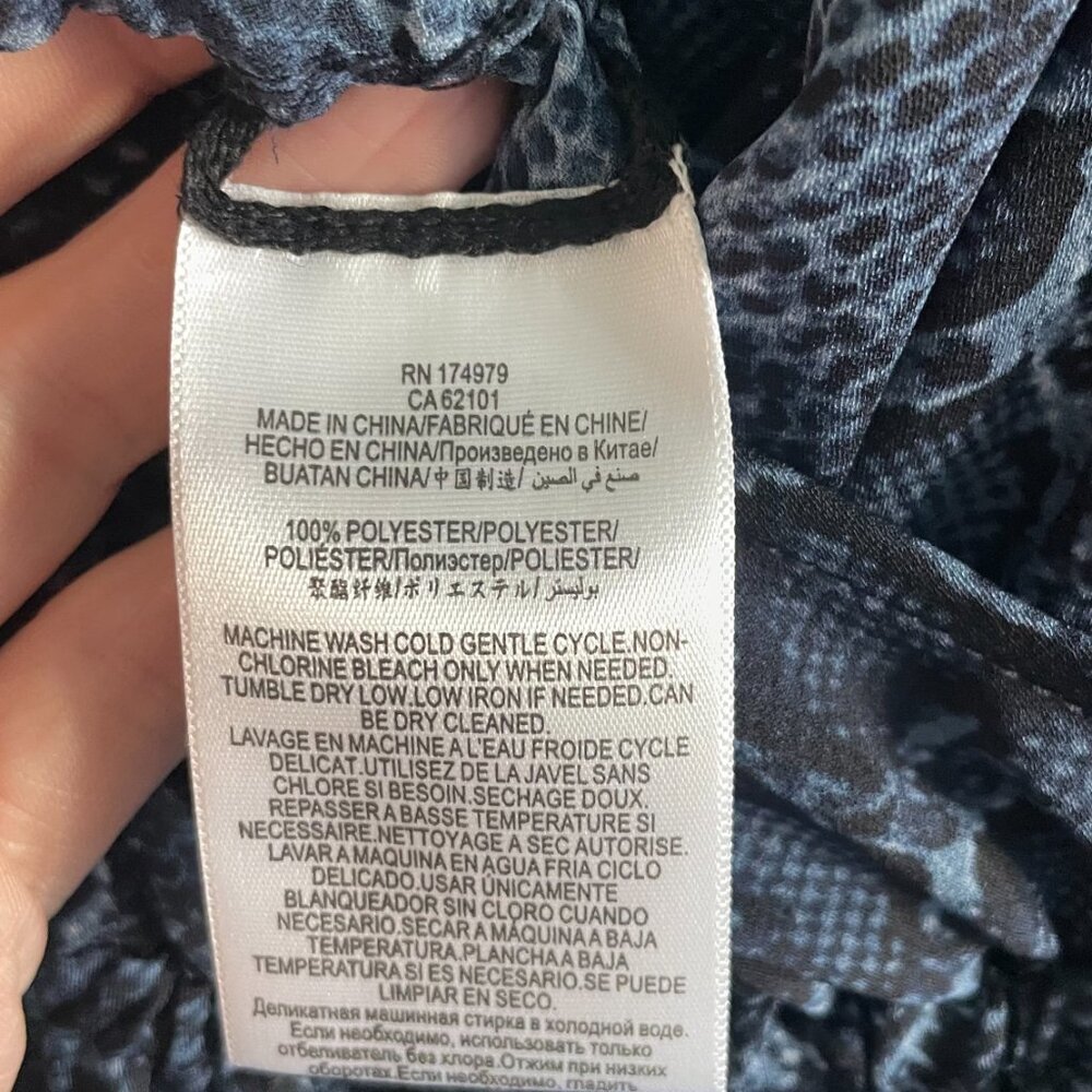 Bcbg Max Azria Blue Python Print Jumpsuit - image 6